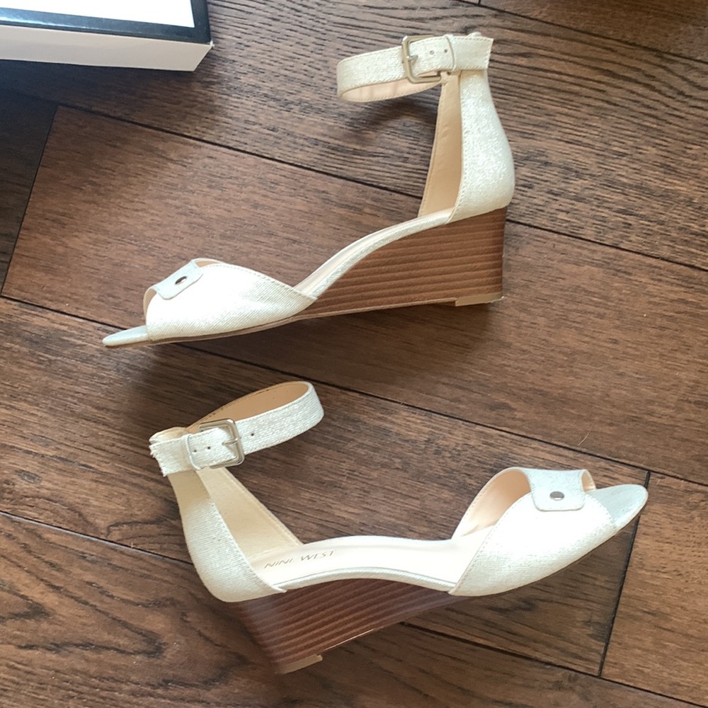Simmer Open Toe Wedges - Picture 3 of 7